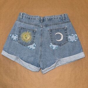 Hand Painted Denim Shorts!